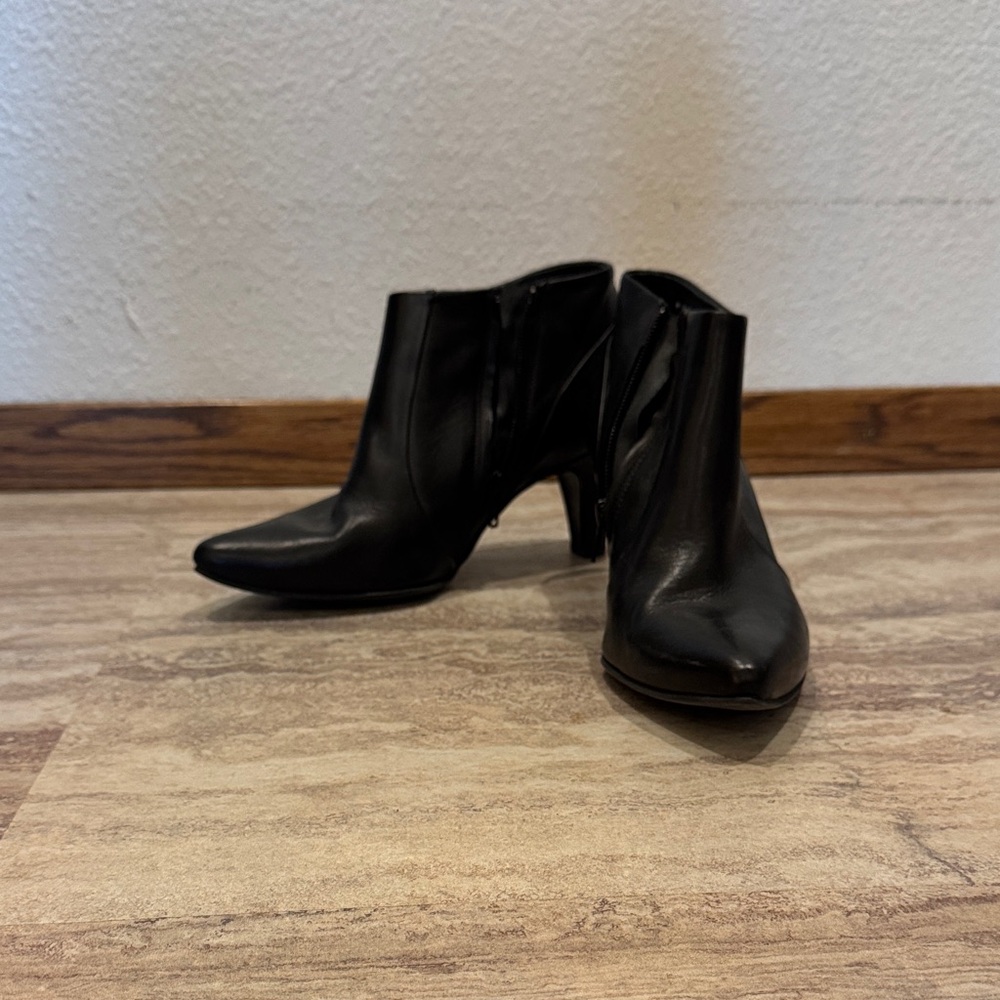 Paul Green Sleek Black Ankle Booties